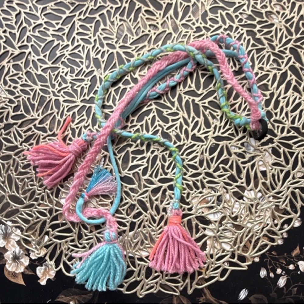 Handmade Pastel Tassel Braided hair accessories - Pink, Mint, Aqua
